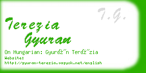 terezia gyuran business card